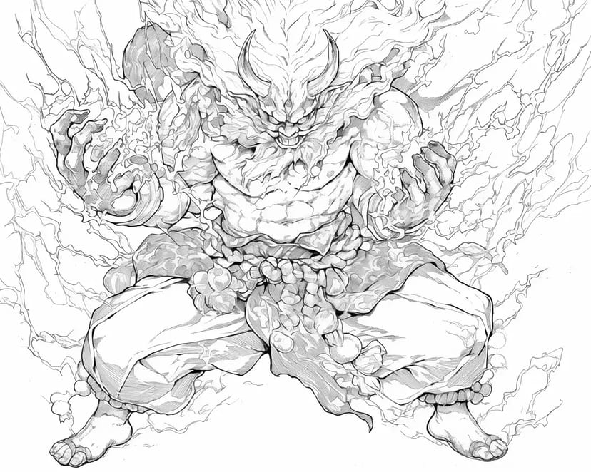 炎を操る強力な戦士