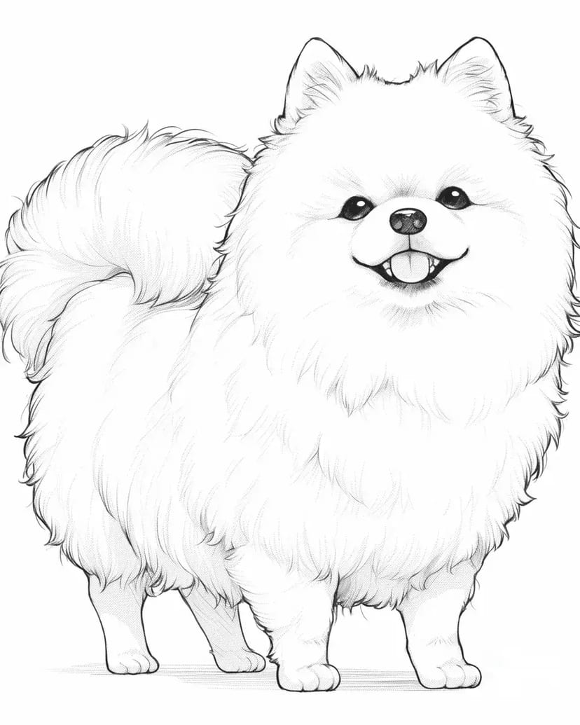 ふわふわポメラニアン