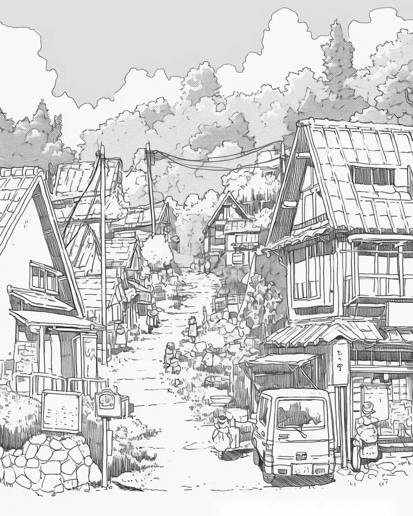 田舎の静かな村