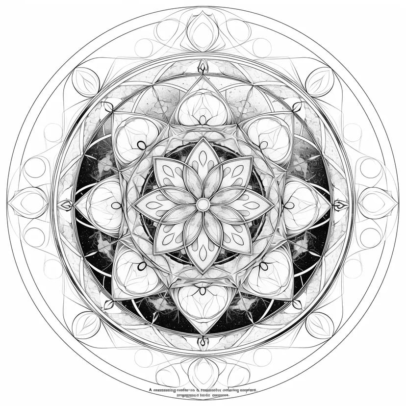 美しい曼荼羅のアート