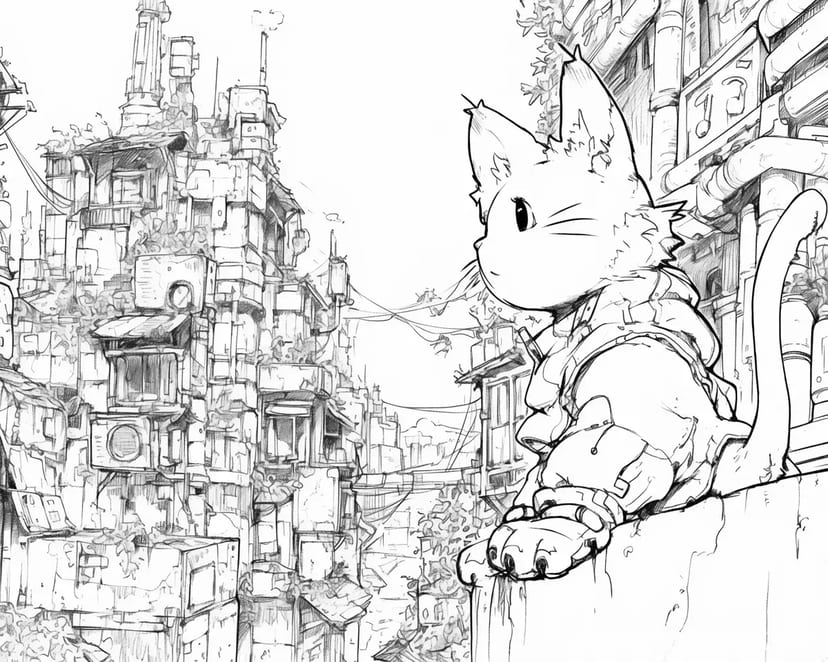 冒険心あふれる猫