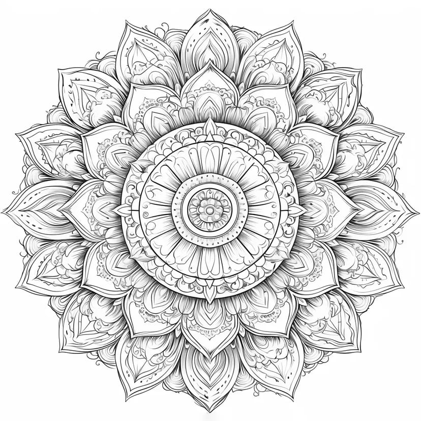 美しい曼荼羅模様