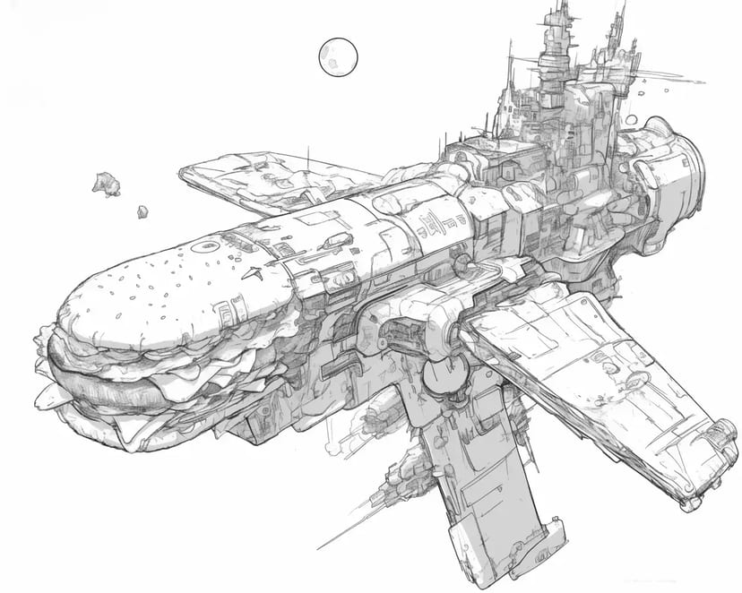 ハンバーガー宇宙船
