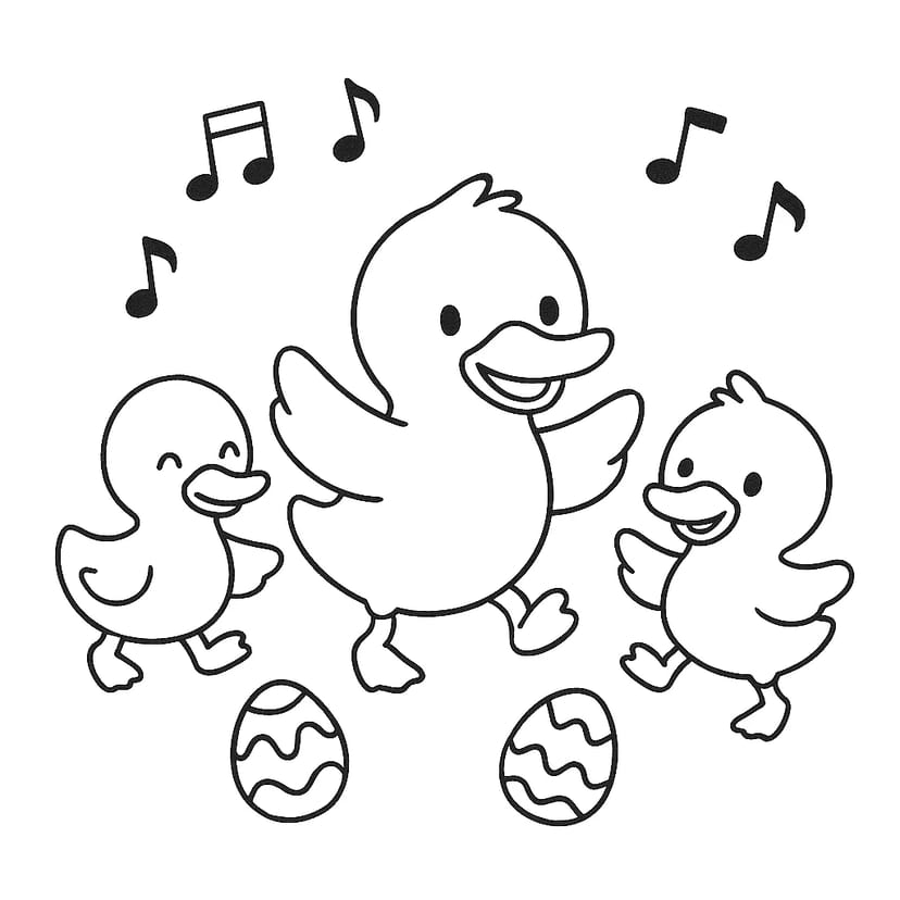 ダックの楽しいダンス