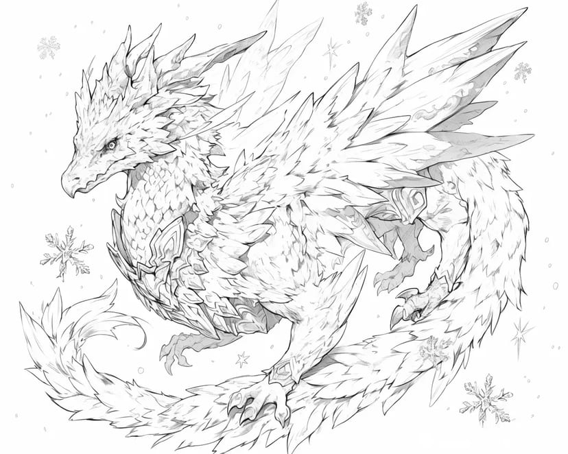 雪のドラゴン