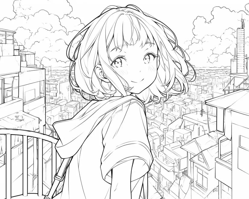 都市の少女