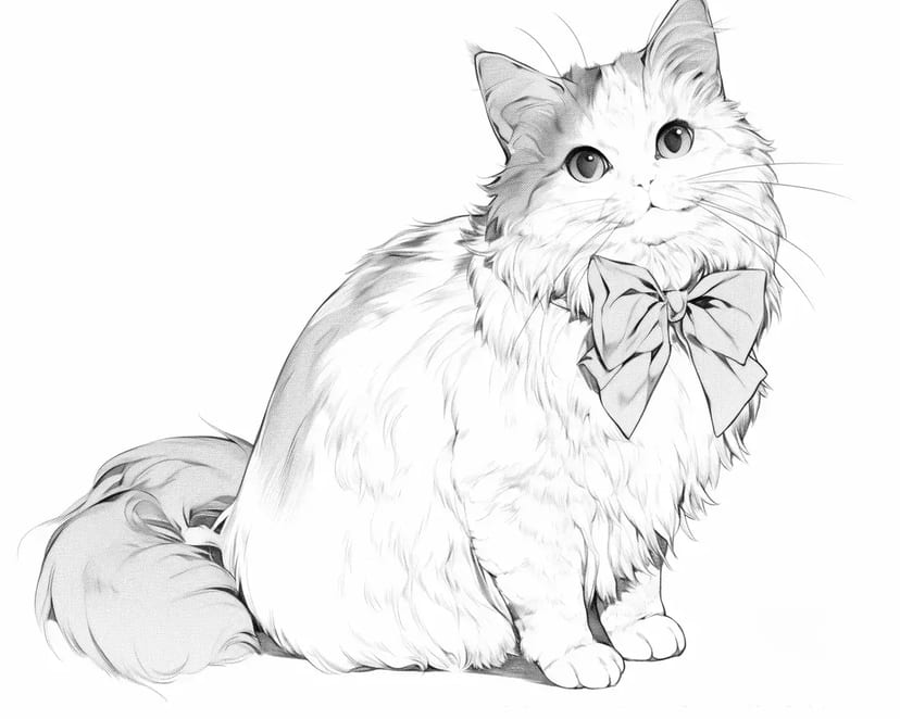 リボンの王女猫