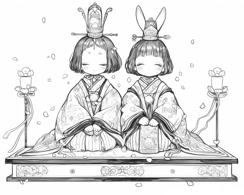 可愛いひな人形
