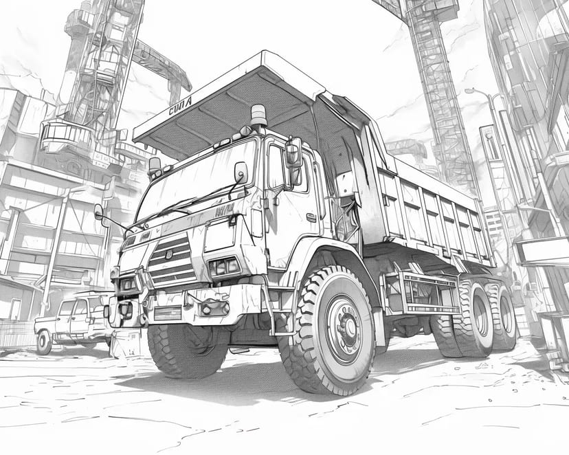 建設現場の力持ちダンプトラック