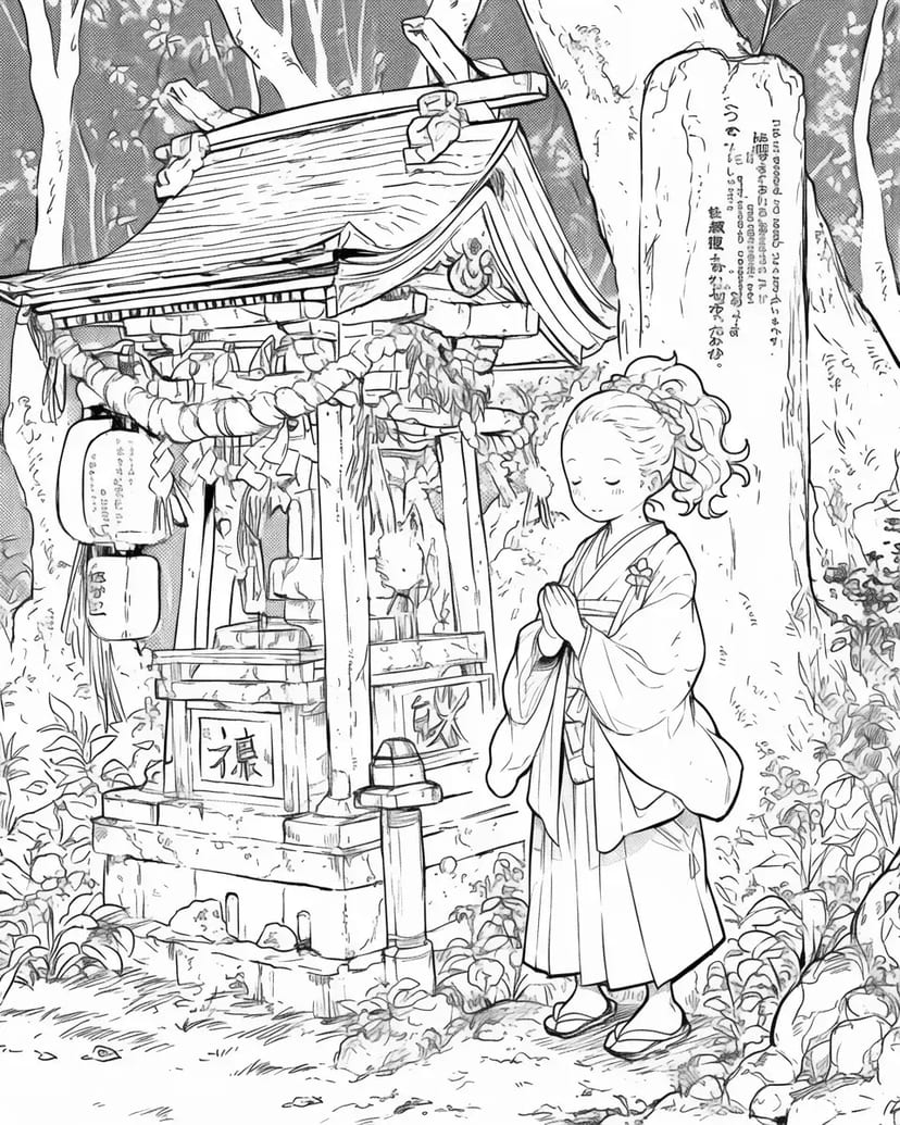 森の小さな祠