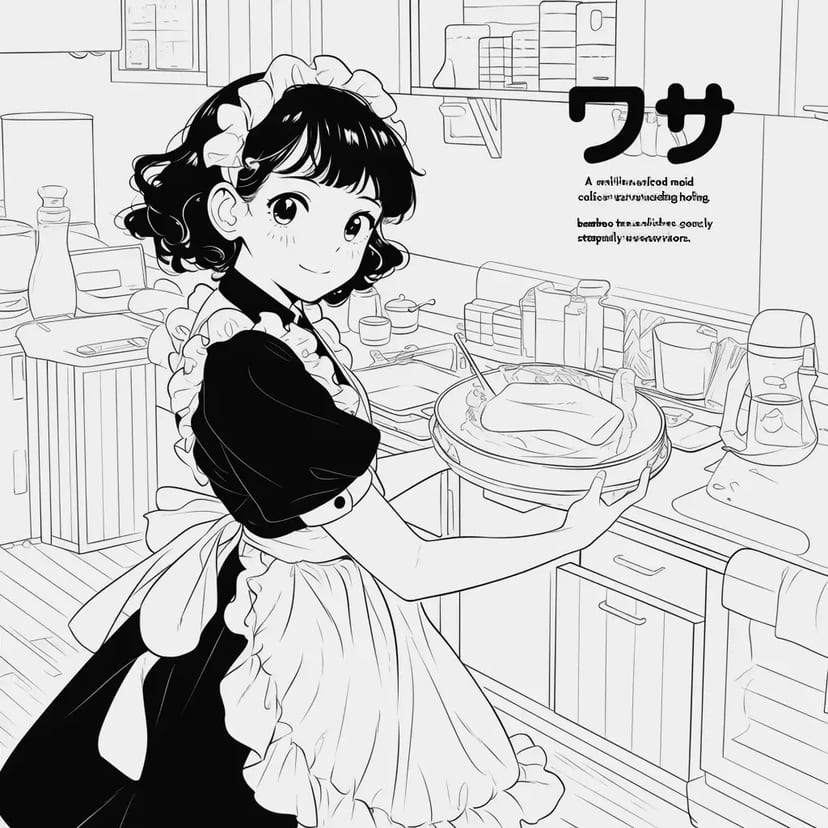 笑顔のメイドさん