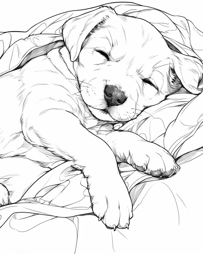 Chiot Endormi