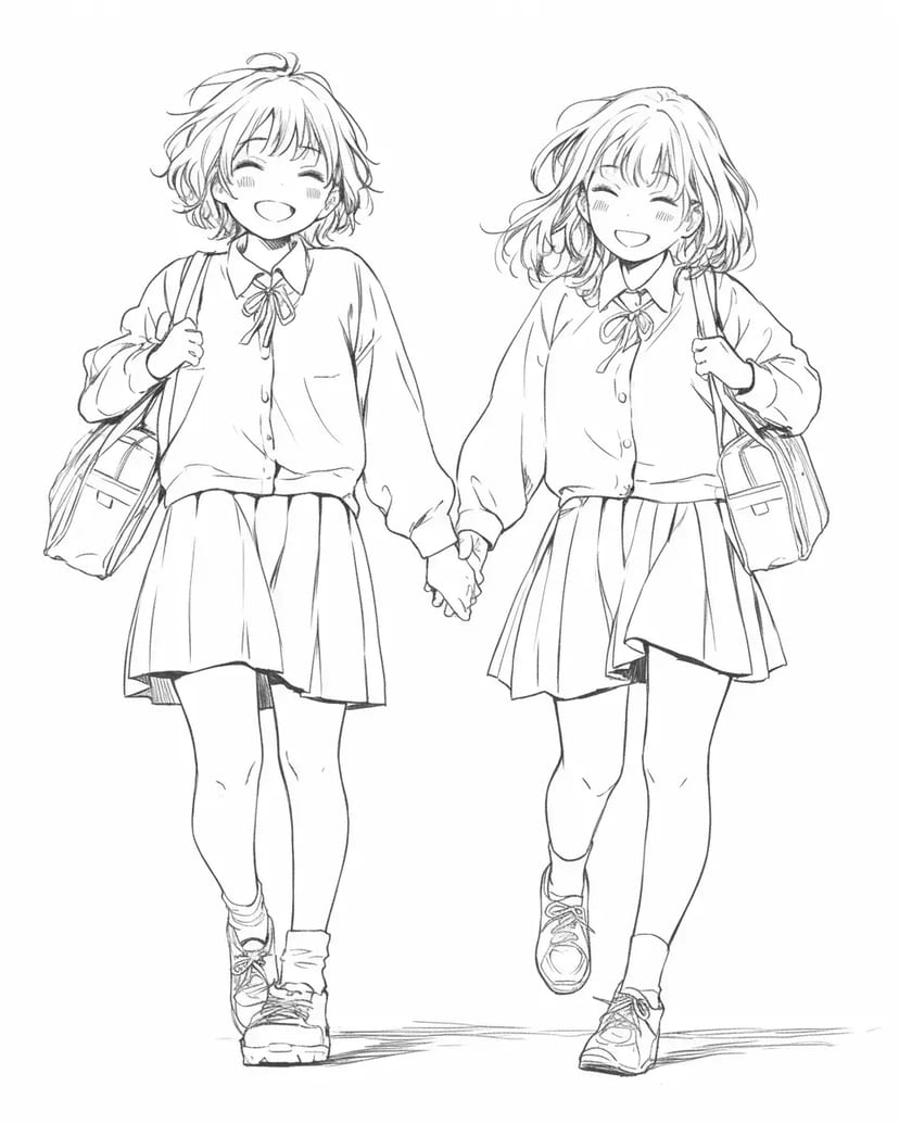 親友との通学路
