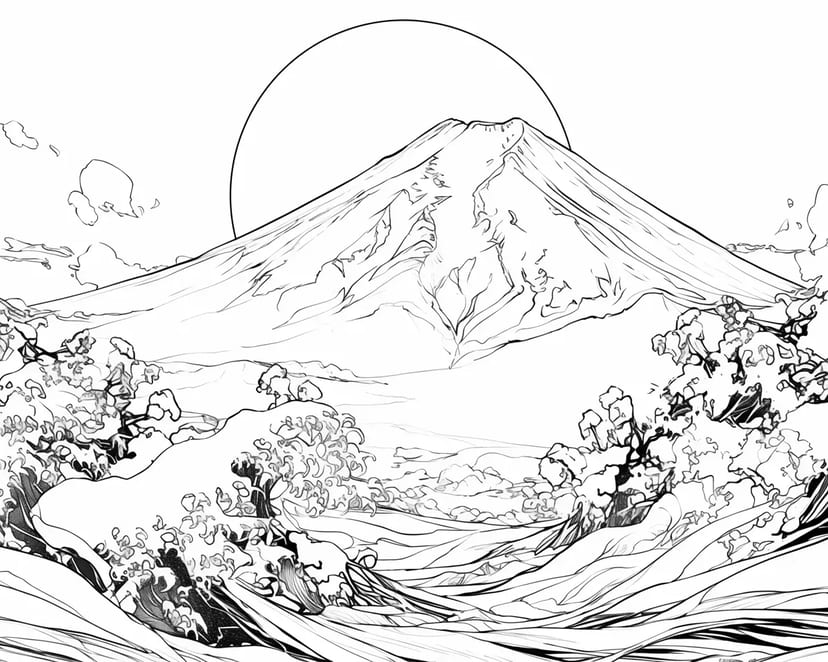 富士山の日の出