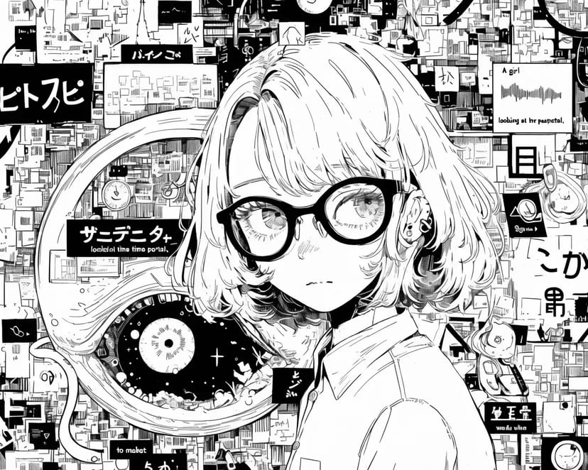 未来を見つめる少女