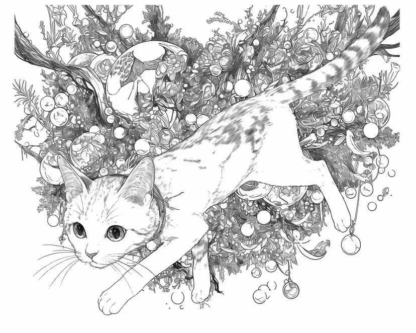 森を駆ける子猫