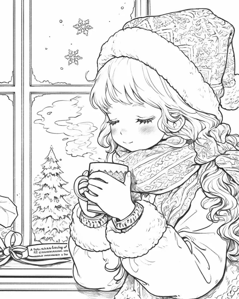 冬の窓辺でのひととき