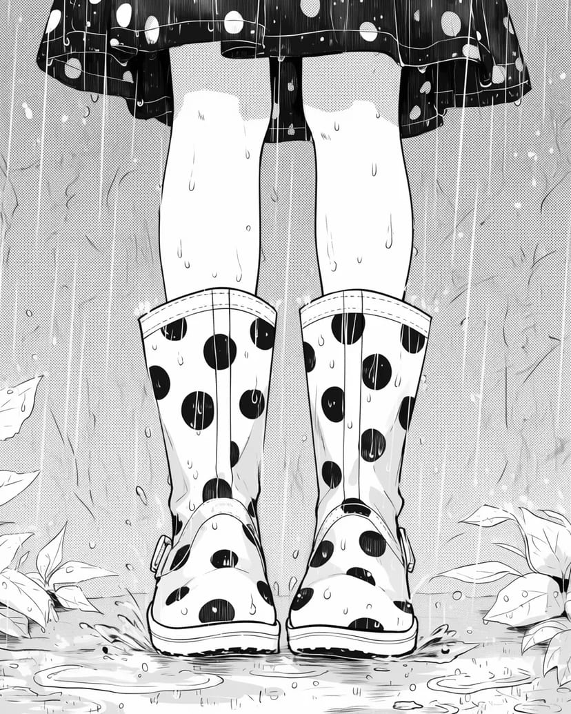 雨の日の水たまり