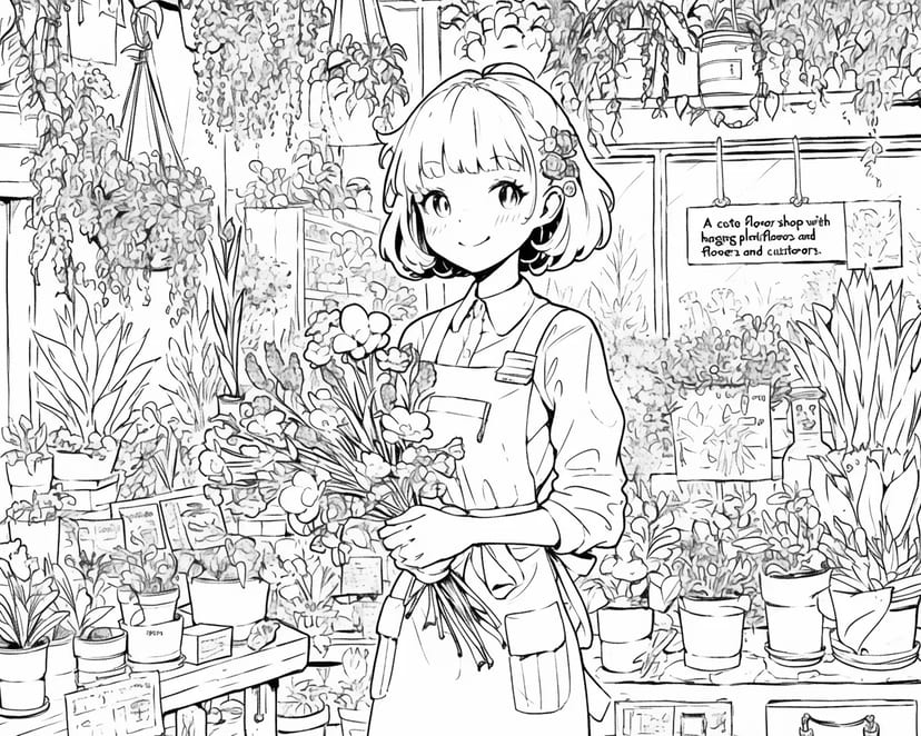 花屋の少女