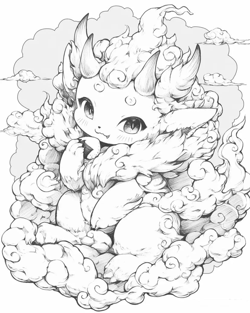 ふわふわ雲の妖精