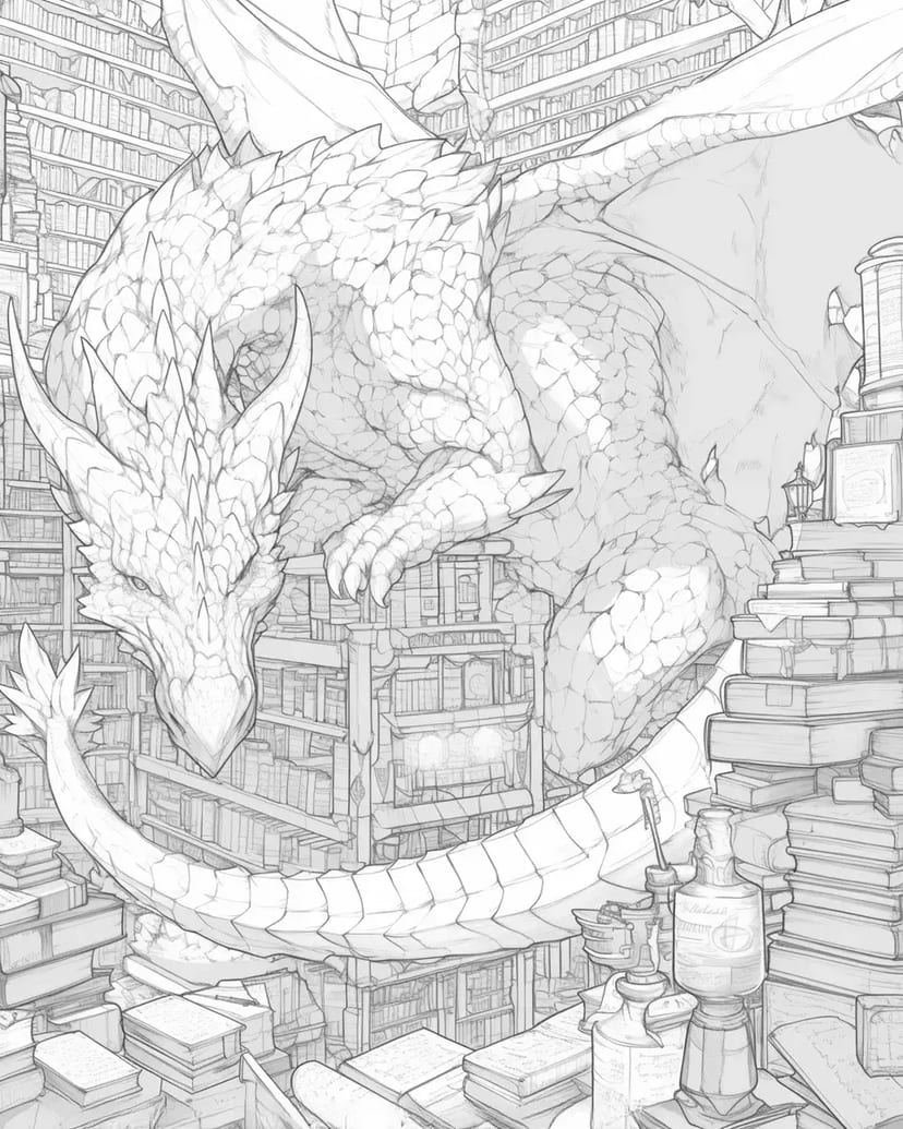 図書館のドラゴン
