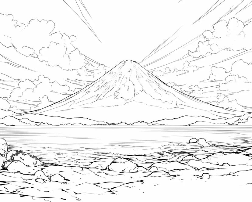 新年の富士山