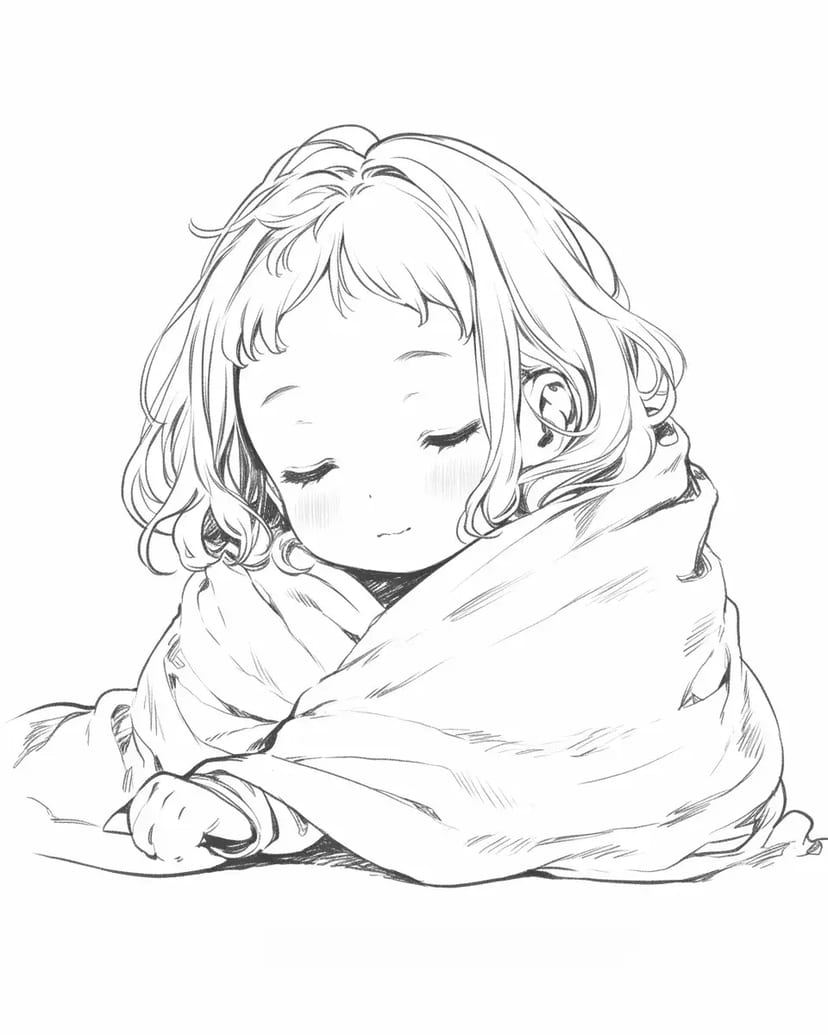 眠る少女