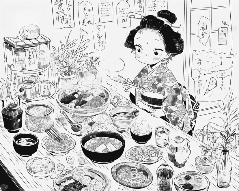 ひな祭りの温かい食卓