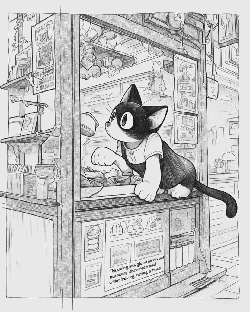 商店の猫