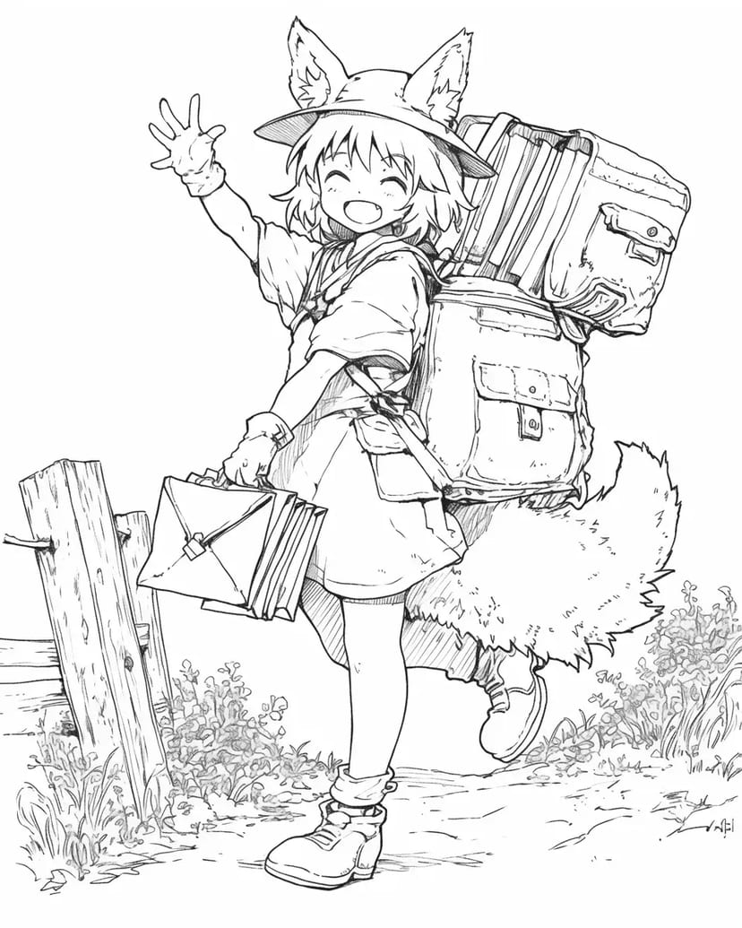 旅するキツネ耳の少女