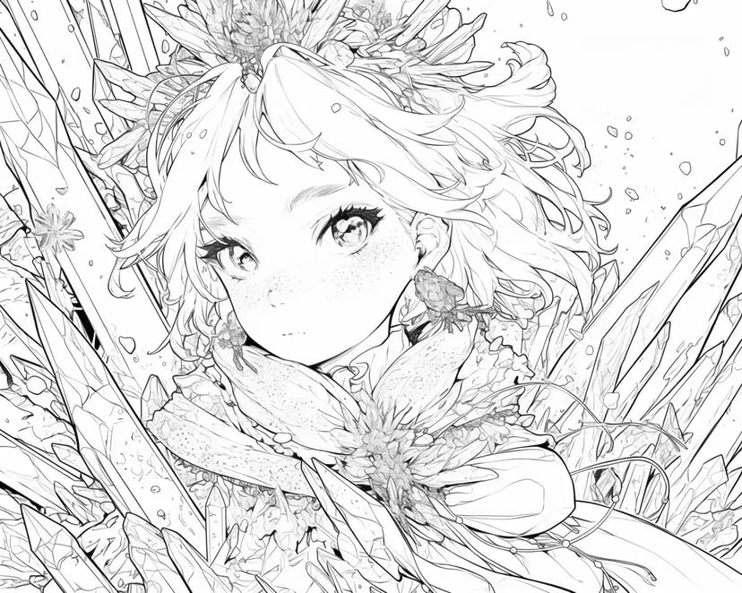花の中の少女