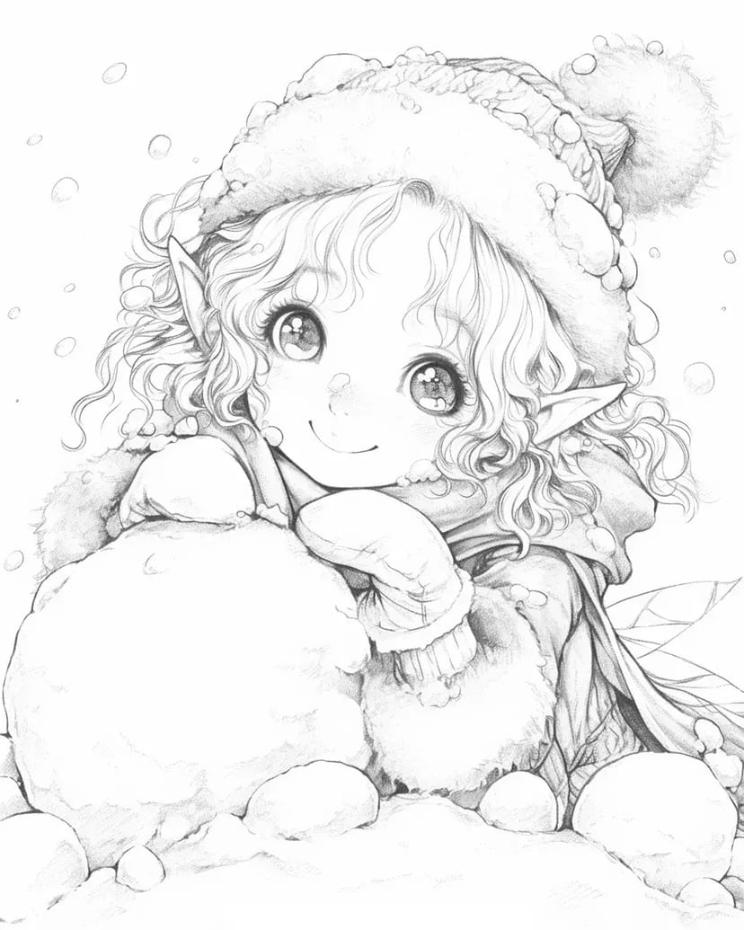 Fée des Neiges Souriante