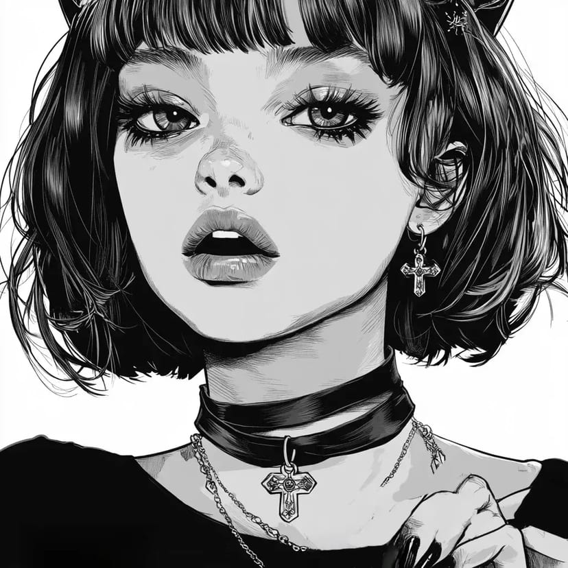 ゴシックな少女の肖像