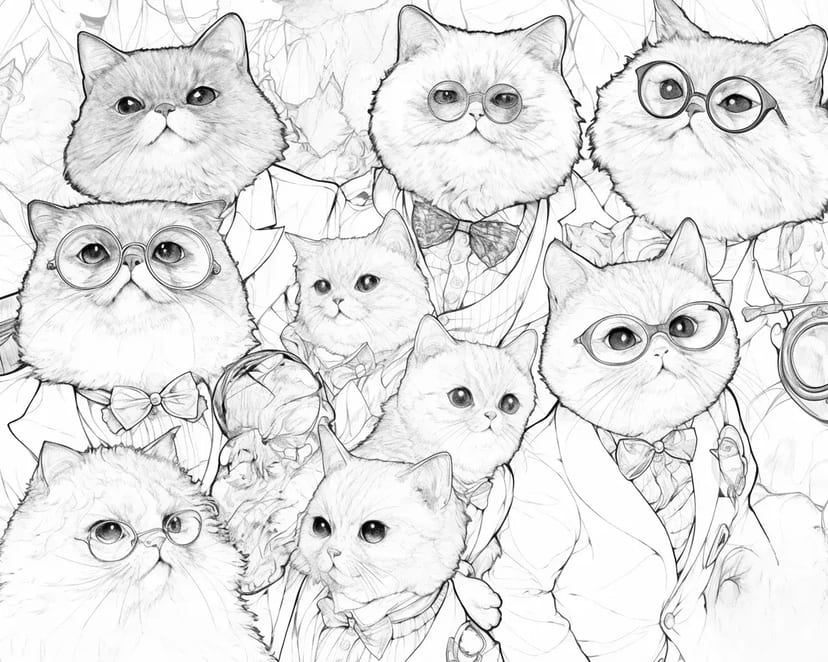 おしゃれな猫たち