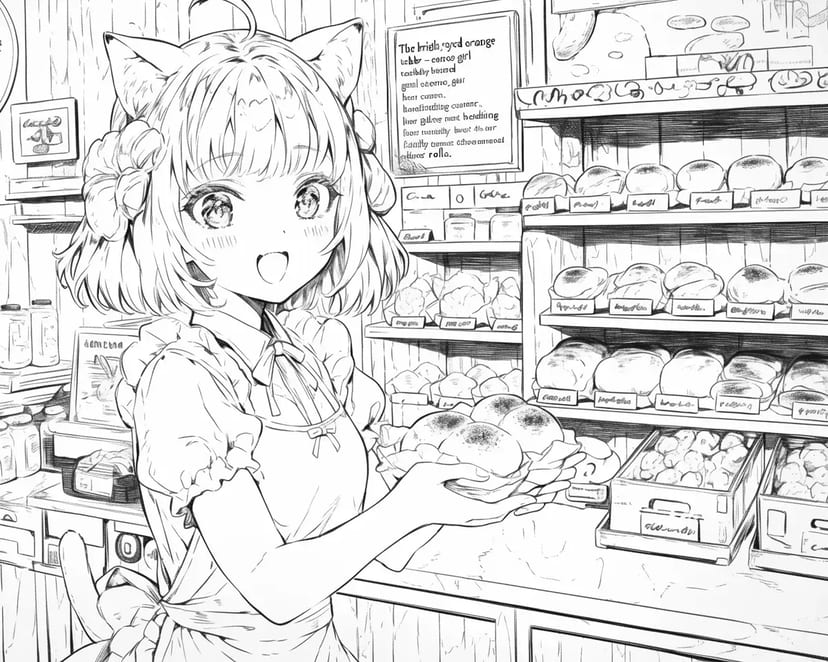 パン屋のネコ耳少女