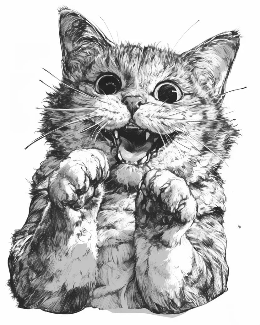 びっくり猫