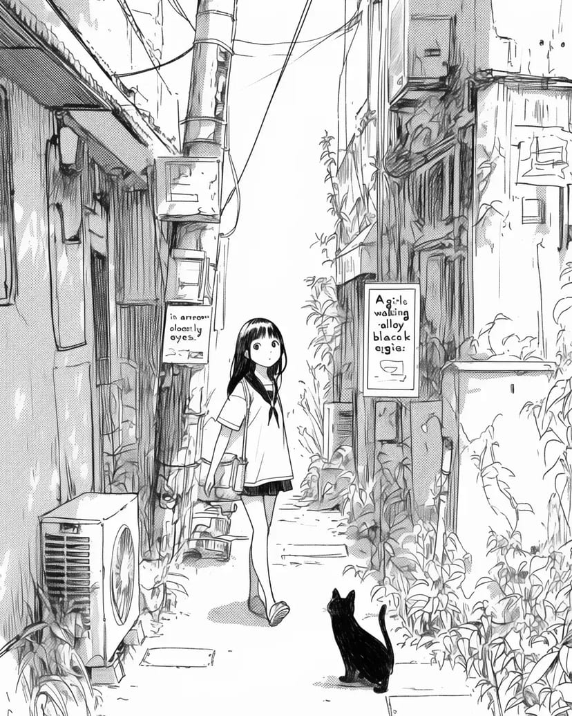 小道の出会い