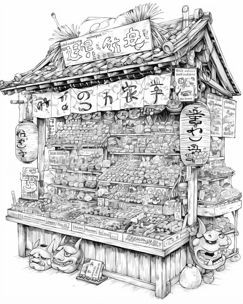 昔ながらの駄菓子屋