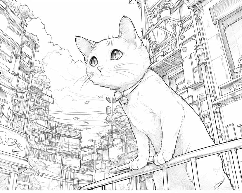 街角の冒険猫