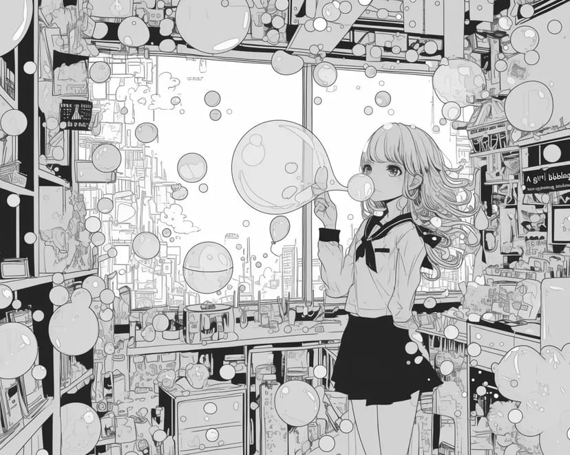 泡と少女の部屋