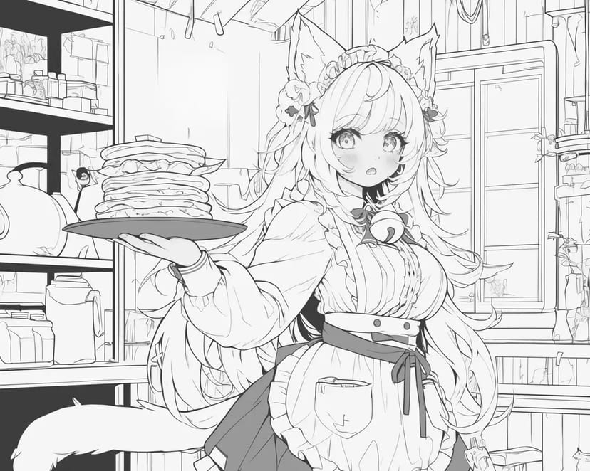 猫耳のパンケーキシェフ