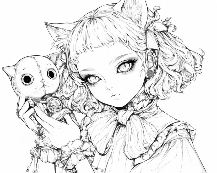 魔法の人形と少女