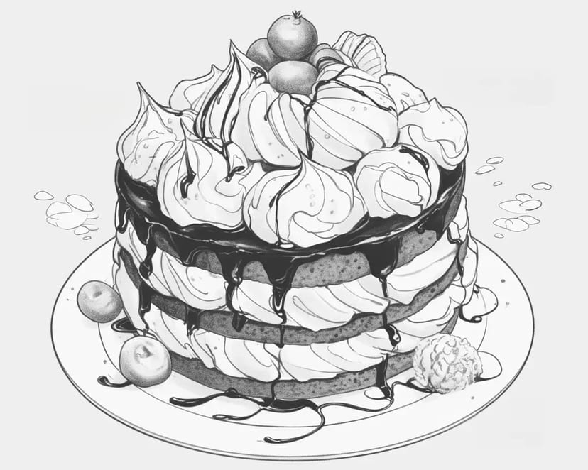 おいしそうなチョコレートケーキ