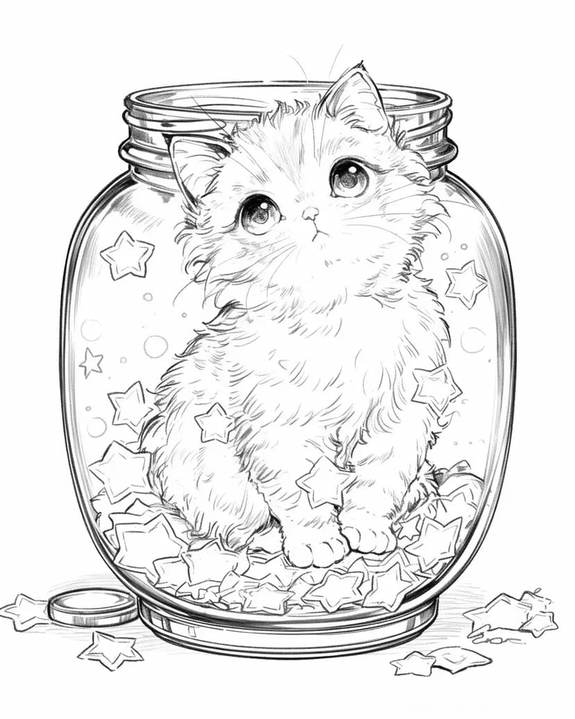 Anak Kucing di Toples Bintang