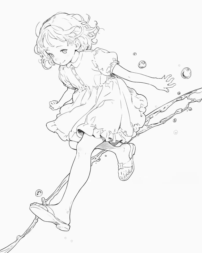 空を駆ける少女