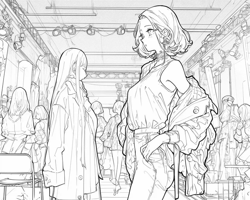 ファッションショーの舞台裏