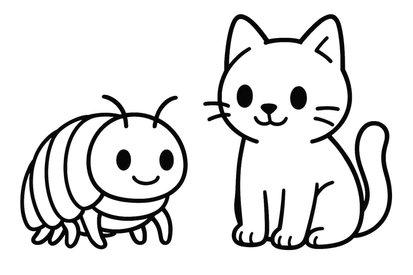 ねことだんごむし