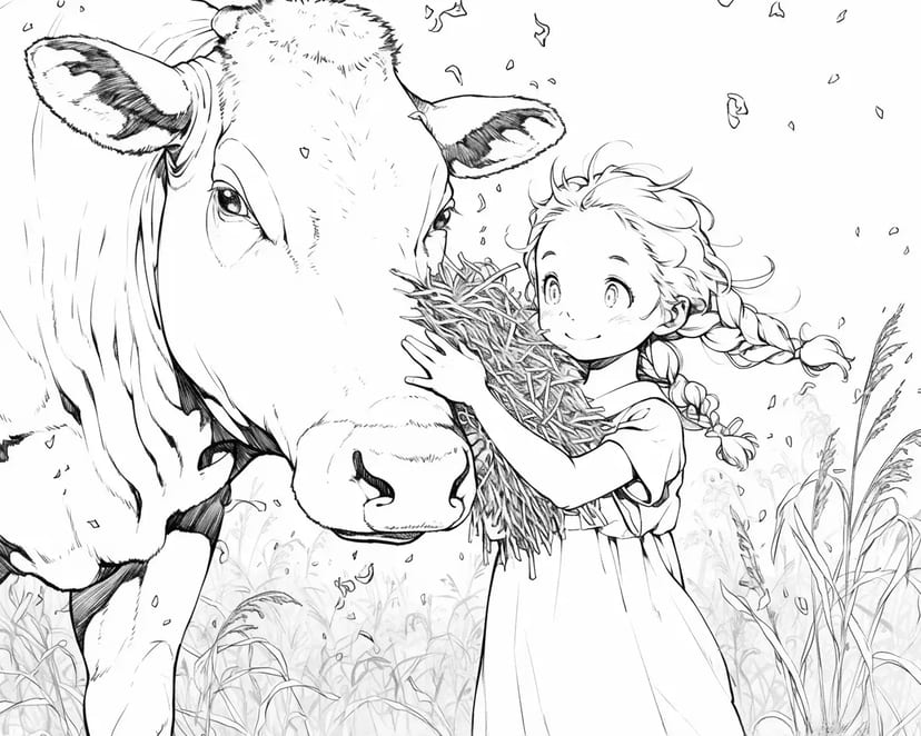 La Fille et la Vache Gentille