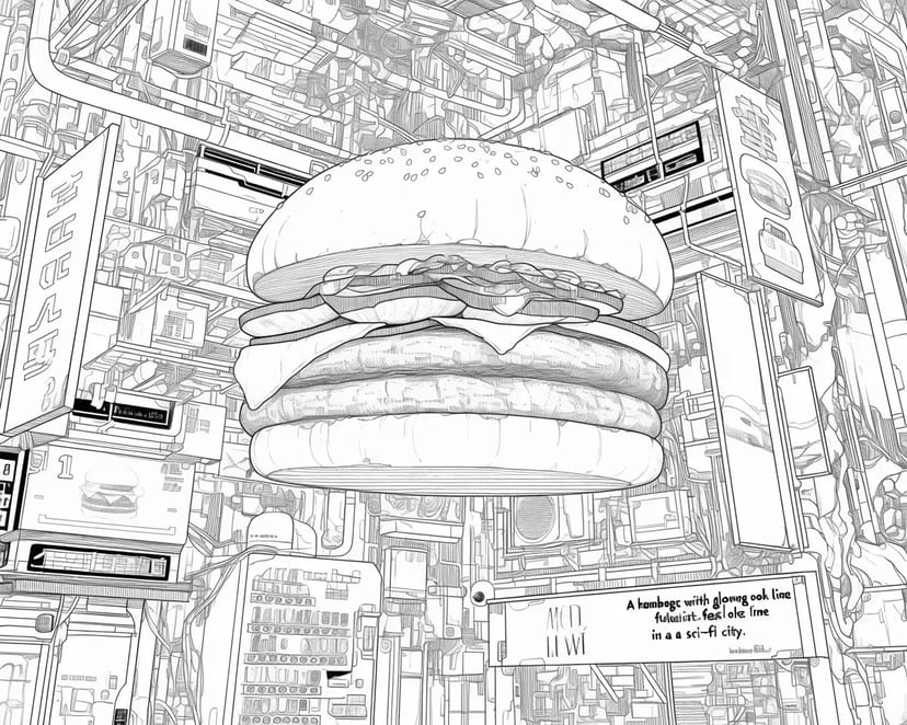 空飛ぶハンバーガー