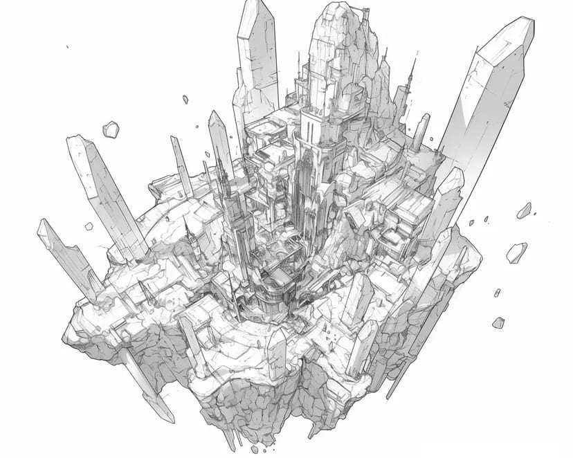 空中に浮かぶ幻想の城